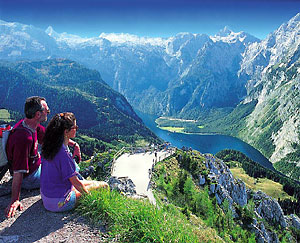 Berchtesgadener Land - Blick vom Jenner auf den Königssee