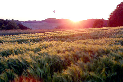 Bergisches Land - Sonnenuntergang - Foto Rheinisch-Bergischer Kreis, Abt. Medien- und Öffentlichkeitsarbeit