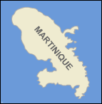 Karte Martinique