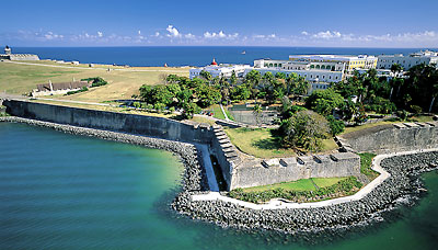 Puerto Rico - San Juan mit Festungsmauer