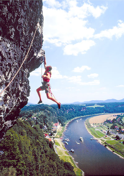 Klettern in der Sächsischen Schweiz - Free Climbing