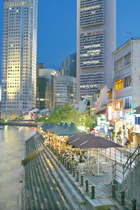 singapur - boatquay - Bildquelle: Singapore Tourist Board