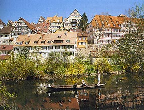 Stocherkahn bei Tübingen
