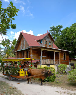 Seychellen - Ochsenkarren © photo courtesy Gerard Larose - Seychelles Tourism Board