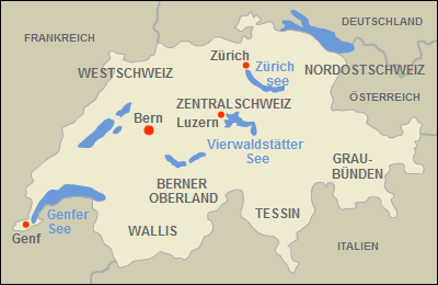 Schweiz - Karte - Geographie - Klima  - Verkehr